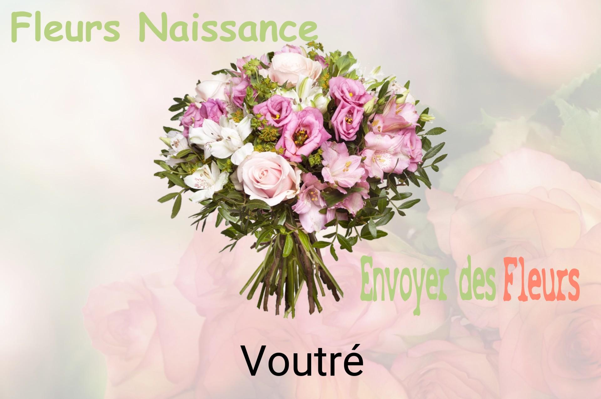 Bouquet de fleurs de naissance livré à Voutré